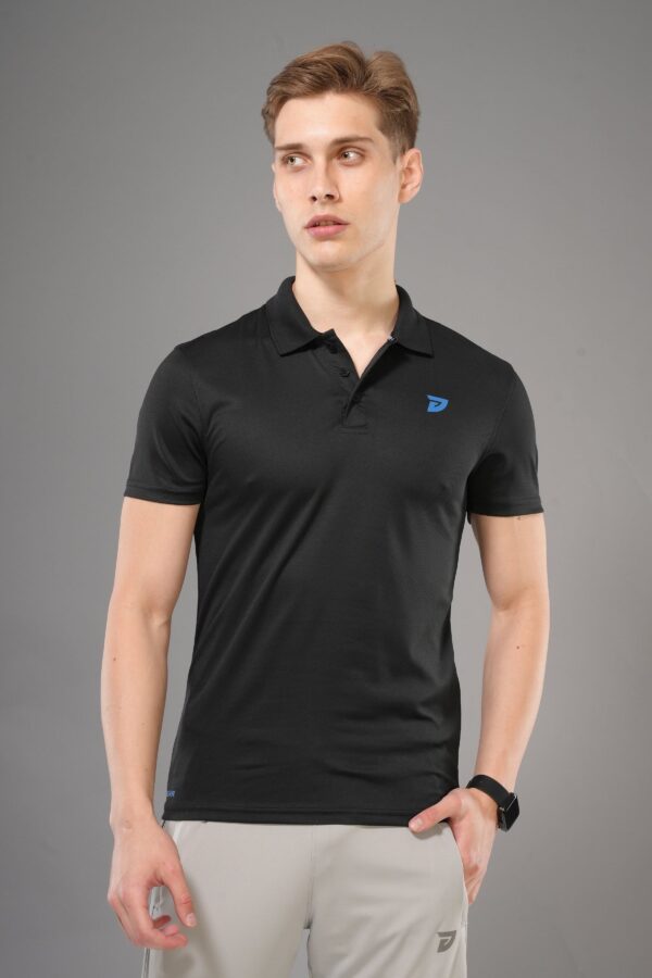 KA 53 Collar Dri-FIT T-Shirt | Black