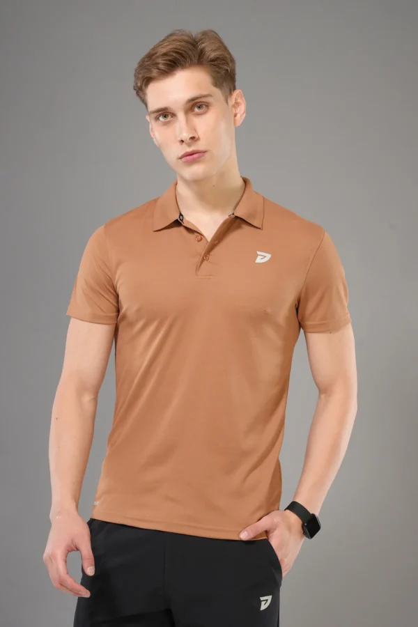 KA 53 Collar Dri-FIT T-Shirt | Brown