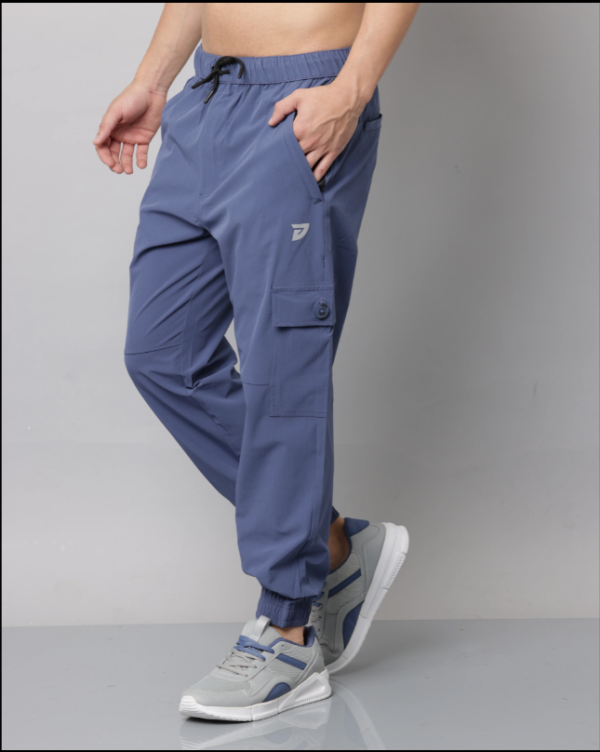 KA53 Cargo Joggers Midline Zip Trackpant 2.0 | Dolomite Blue